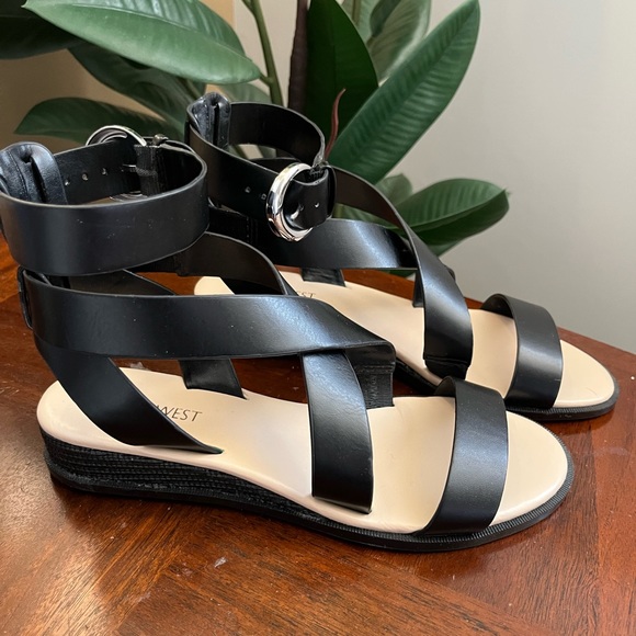 NWT Nine West Women’s Ankle Strap Leather Sandals, Sz: 7M - Picture 5 of 10